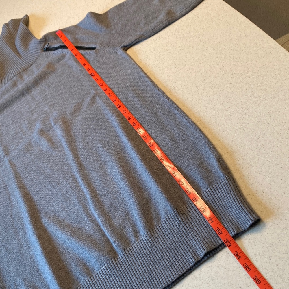 Bebe Gray Turtleneck Sweater Dress Women Size Medium - Picture 7 of 14